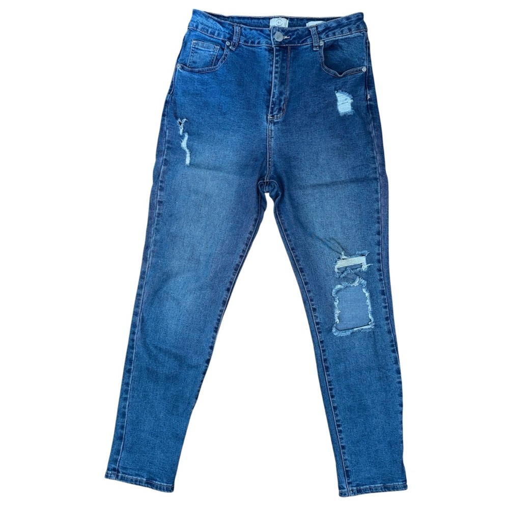 91 Cotton On High 90s Distressed Skinny Jeans Size‎ 8
